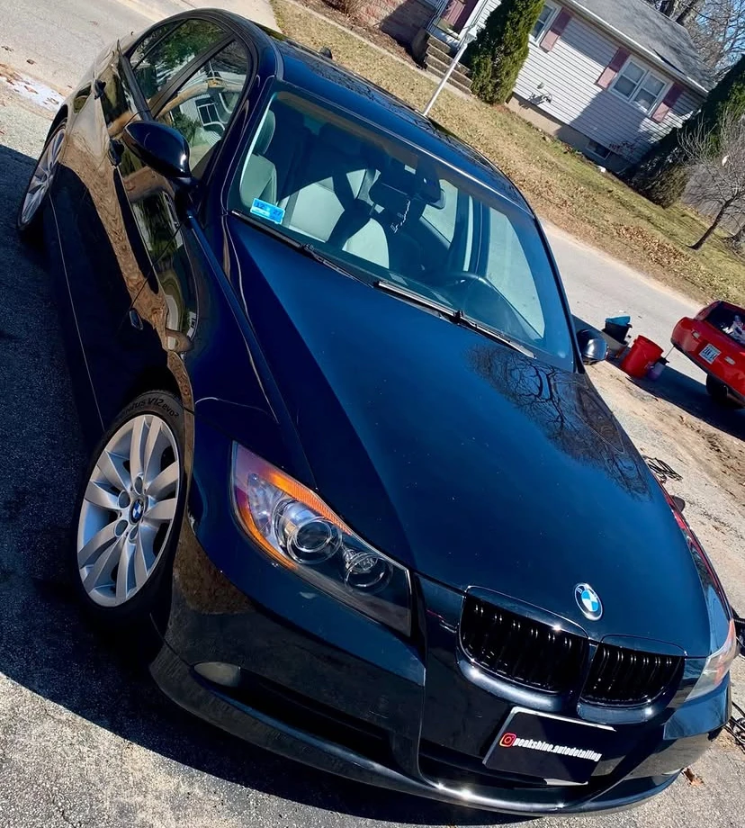 Black BMW after a Peak Shine detail